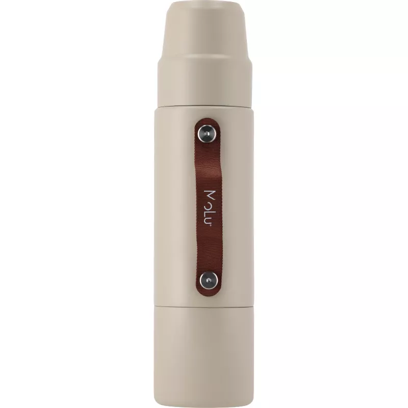Termos stalowy z recyklingu LE BOURGET MoLu 1000 ml - beżowy (535213)