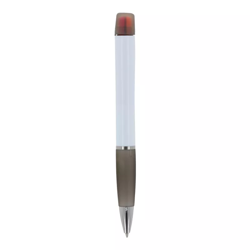 Długopis Hawaii z trójkolorowym zakreślaczem - biało / czarny (LT81253-N0102)