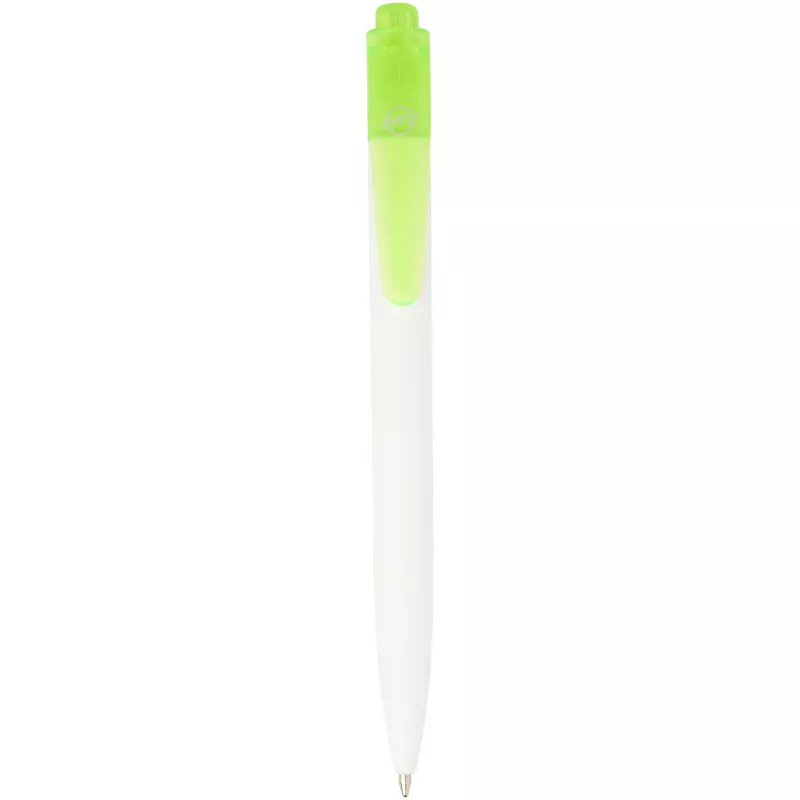 Thalaasa długopis z plastiku pochodzącego z oceanów - Biały-Zielony przezroczysty (10786161)