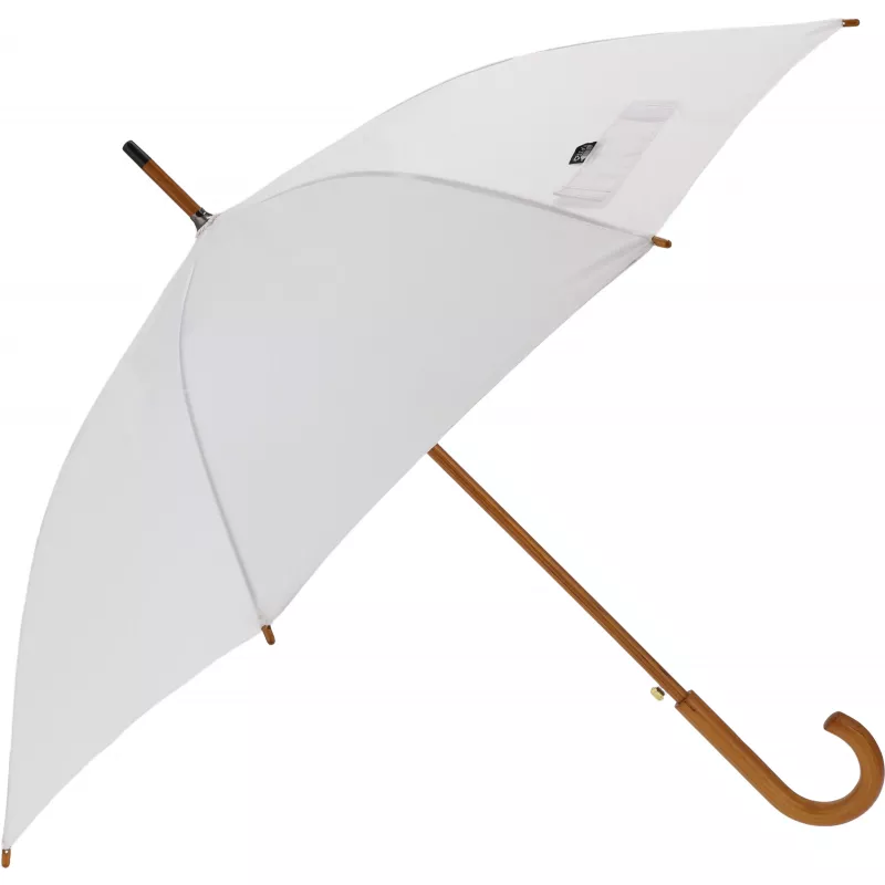 Parasol automatyczny ø105 cm RPET CHRISTINE - biały (4243606)