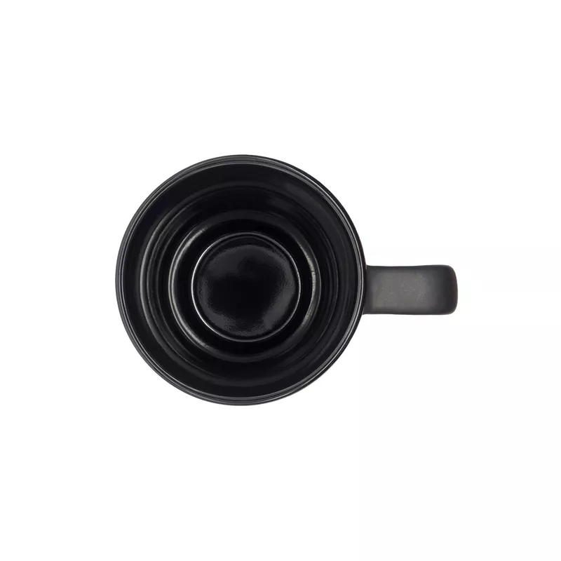 Kubek ceramiczny Azzurro 440 ml - czarny (R85323.02)