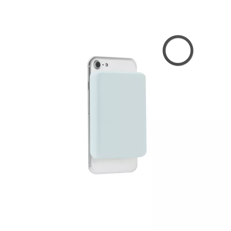 Powerbank magnetyczny 5000 mAh 15W DOUBLETIC - Baby Blue (MO6874-66)