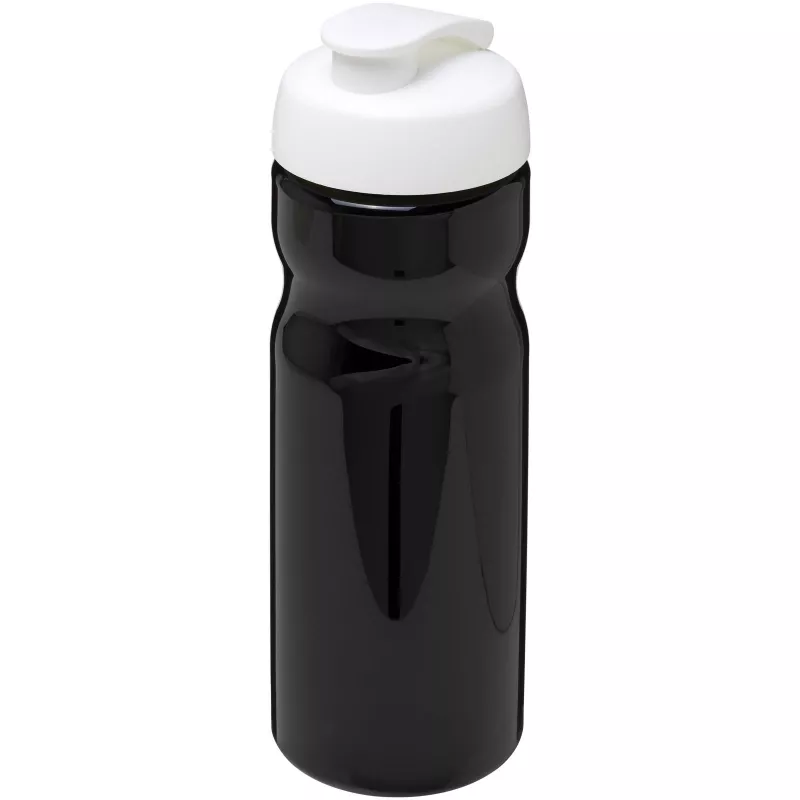 Bidon H2O Base® o pojemności 650 ml z wieczkiem zaciskowym - Biały-Czarny (21004512)