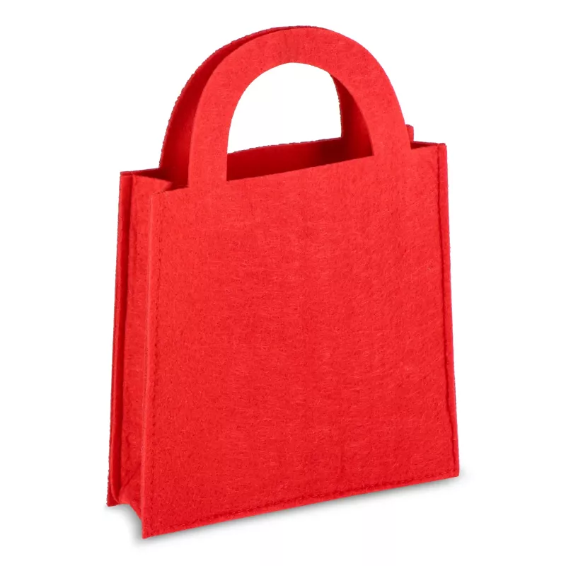 Filcowa torba prezentowa 15x21cm - czerwony (LT90279-N0021)