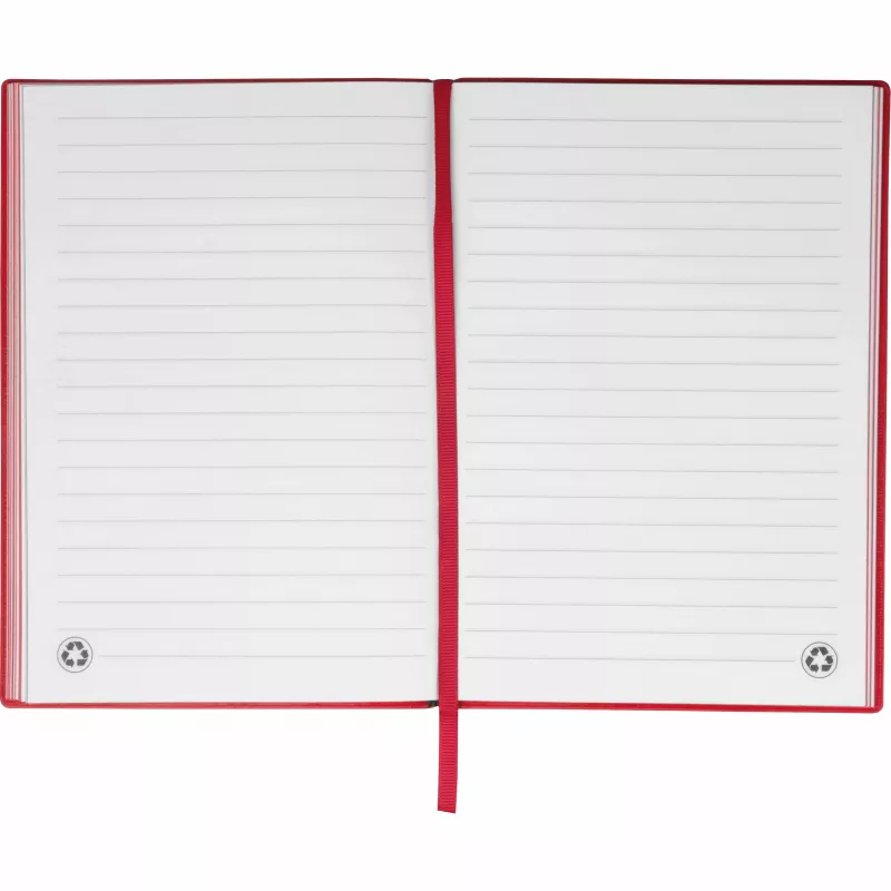 Notatnik A5 w linie HENRI - czerwony (2539405)