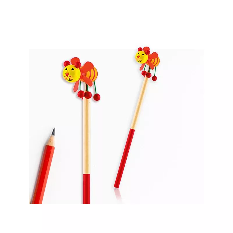 Ołówek reklamowy dla dzieci ZOO - Czerwony (IP29010652)