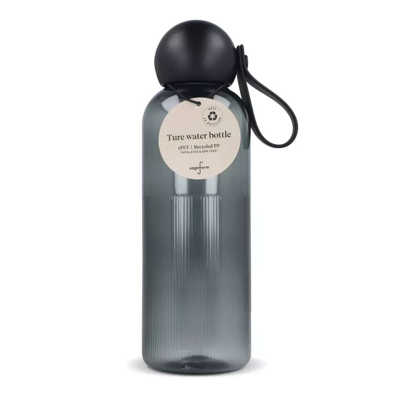 Sagaform Ture butelka na wodę 600ml - czarny transparentny (LT52056-N0402)