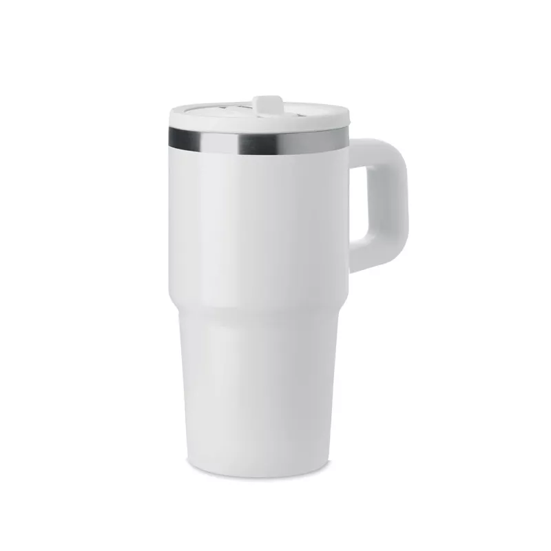 Kubek termiczny ze stali z recyklingu 500 ml ALAND - Bialy (MO3170-06)