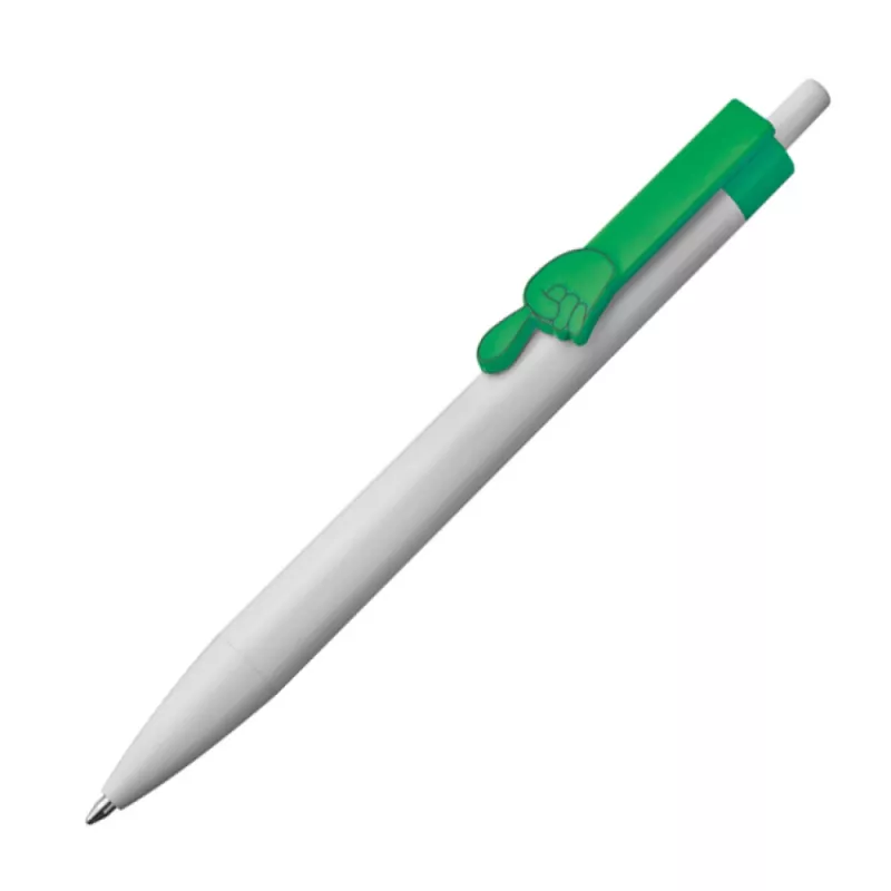 Długopis plastikowy CrisMa Smile Hand - zielony (1444309)