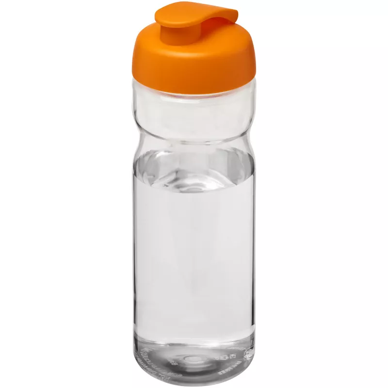 Bidon H2O Base® o pojemności 650 ml z wieczkiem zaciskowym - Pomarańczowy-Przezroczysty (21004507)