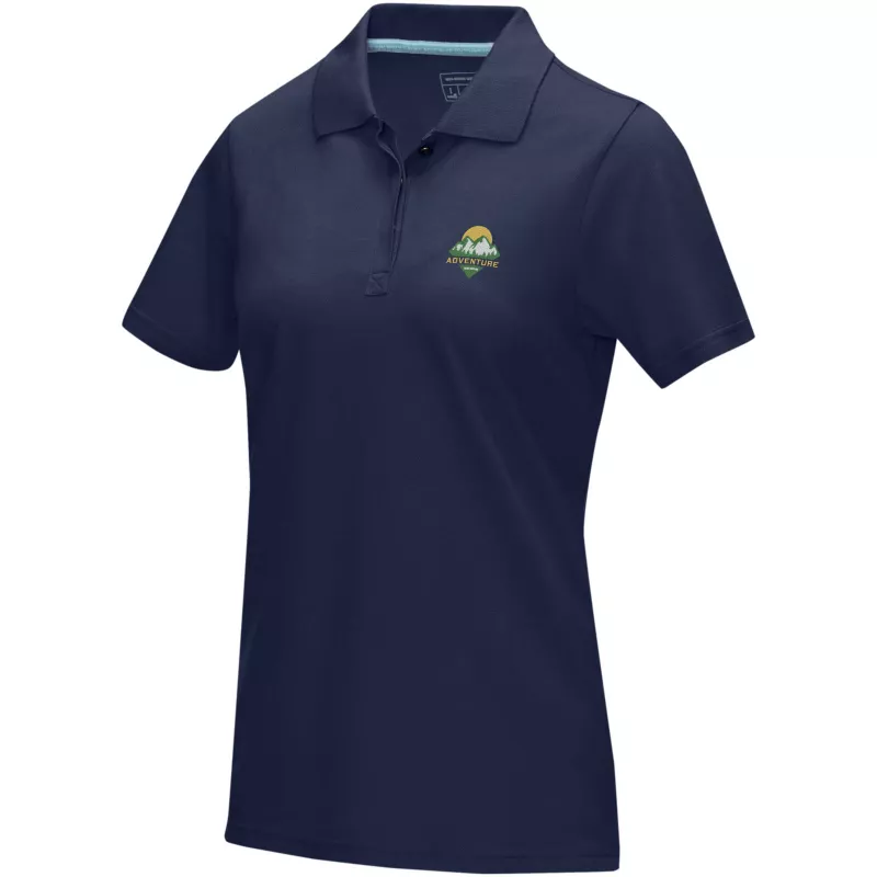 Damska organiczna koszulka polo Graphite z certyfikatem GOTS - Granatowy (37509-navy)