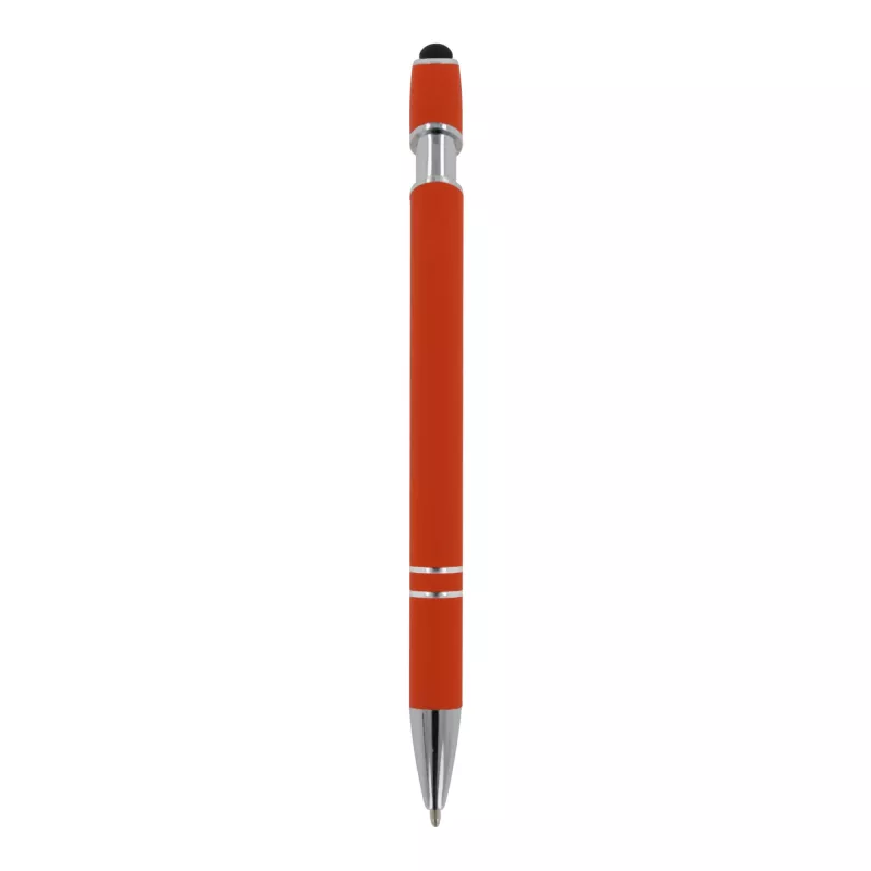 Długopis metalowy gumowany Paris - pomarańczowy (LT87782-N0026)
