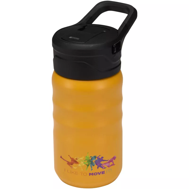 Bidon sportowy Knox o pojemności 350 ml, wykonana ze stali nierdzewnej z podwójnymi ściankami i materiału pochodzącego z recy - Żółty (10095211)