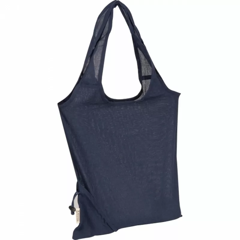 Torba bawełniana z recyklingu 118 g/m2 MODENA - granatowy (526244)