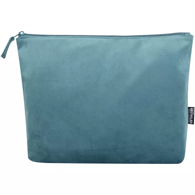 Swift zestaw aksamitnych kosmetyczek z recyklingu z certyfikatem GRS - Deep Sea Green (12076964)