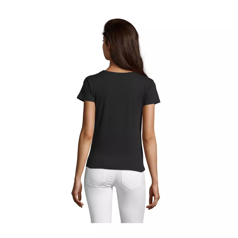 Koszulka damska 150 g/m² Sol's REGENT FIT WOMEN - Deep Black (S02758-DB)