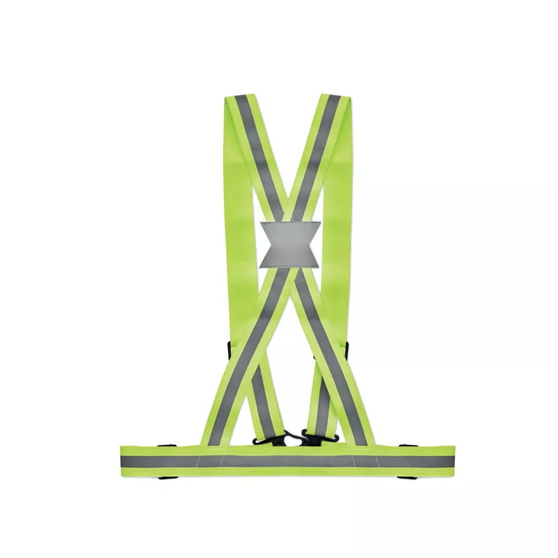 Pas odblaskowy regulowany 360° ALLVISIBLE - Fluorescencyjny Zielony (MO6445-68)