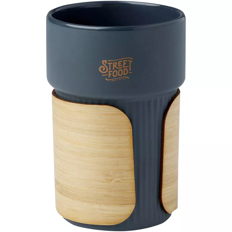 Fika kubek 340 ml z bambusową osłoną - Hale Blue (10080950)
