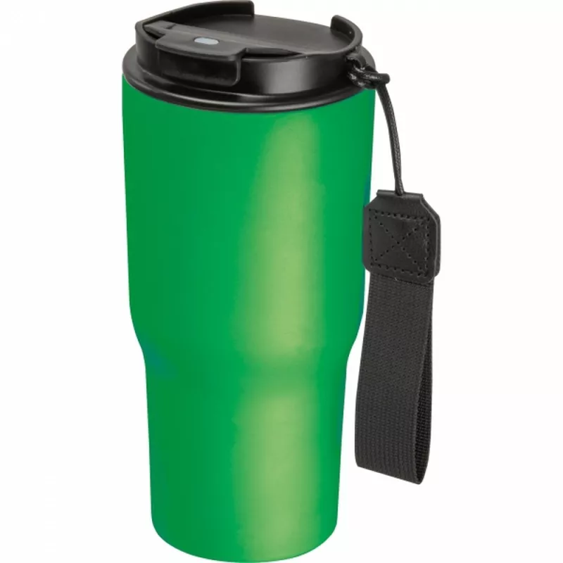 Kubek termiczny 550 ml ze stali z recyklingu DANA - zielony (8523909)