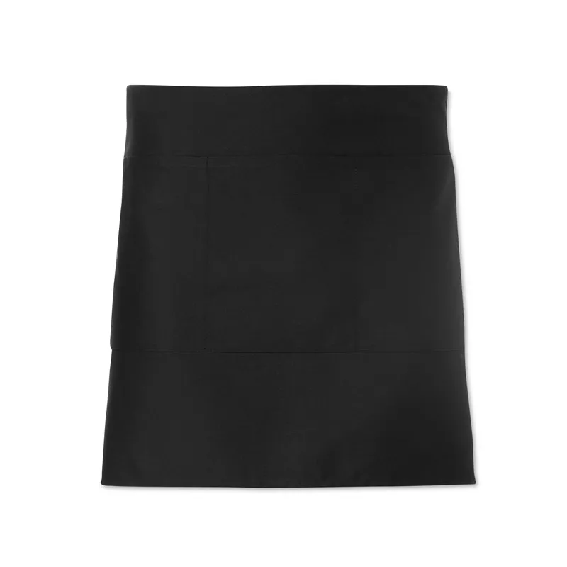 Fartuch krótki zapaska 195 g/m² JARED - Czarny (MO8305-03)