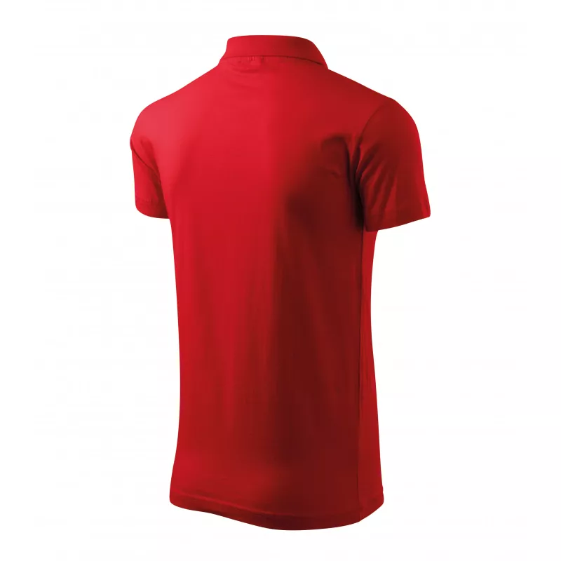 Męska koszulka polo 180 g/m² SINGLE J. 202 - Czerwony (ADLER202-CZERWONY)