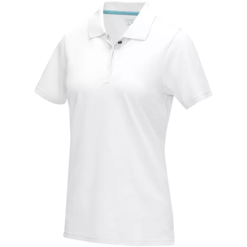Damska organiczna koszulka polo Graphite z certyfikatem GOTS - Biały (37509-WHITE)