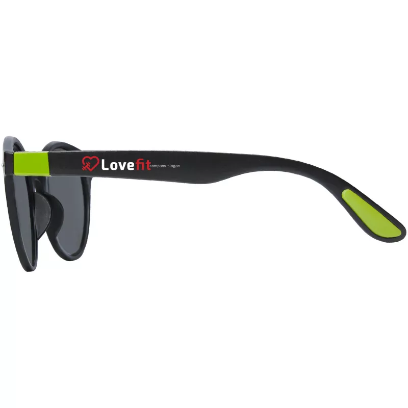 Okrągłe, modne okulary przeciwsłoneczne Steven - Zielony limonkowowy (12700663)