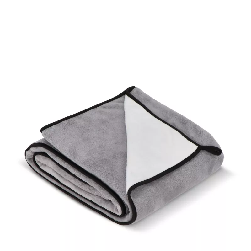 Dwuwarstwowy koc coral fleece 120 × 150 cm (500 g/m²) sublimacja - szary (LT97216-N0061)