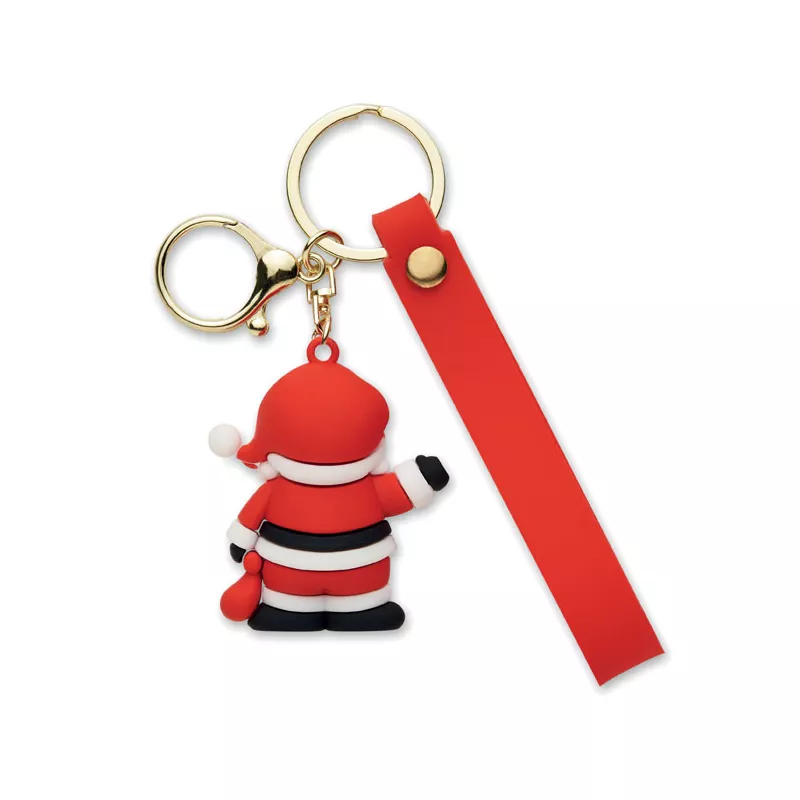 Brelok PVC Święty Mikołaj SANTACHARM - Czerwony (CX1605-05)