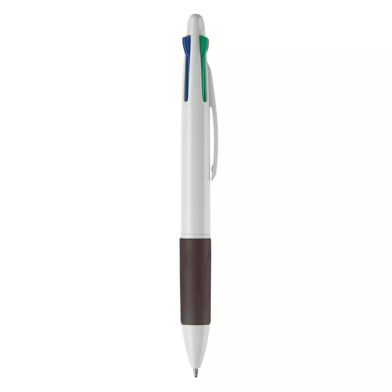 Długopis 4-kolorowy - biało / czarny (LT87226-N0102)