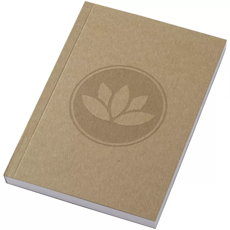 Notatnik A6 Novella Austen z miękką okładką z materiału z recyklingu, papier pakowy — 100 kartek - Piasek pustyni (21026606)