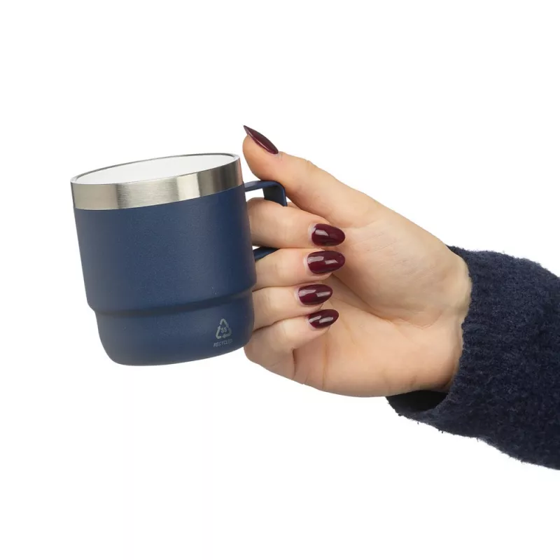 Kubek z powłoką ceramiczną wewnątrz 180 ml - niebieski (VB106-11)