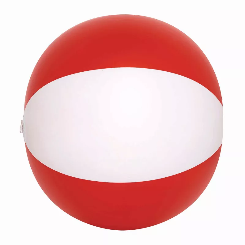 Nadmuchiwana piłka plażowa - biały, czerwony (56-0602077)