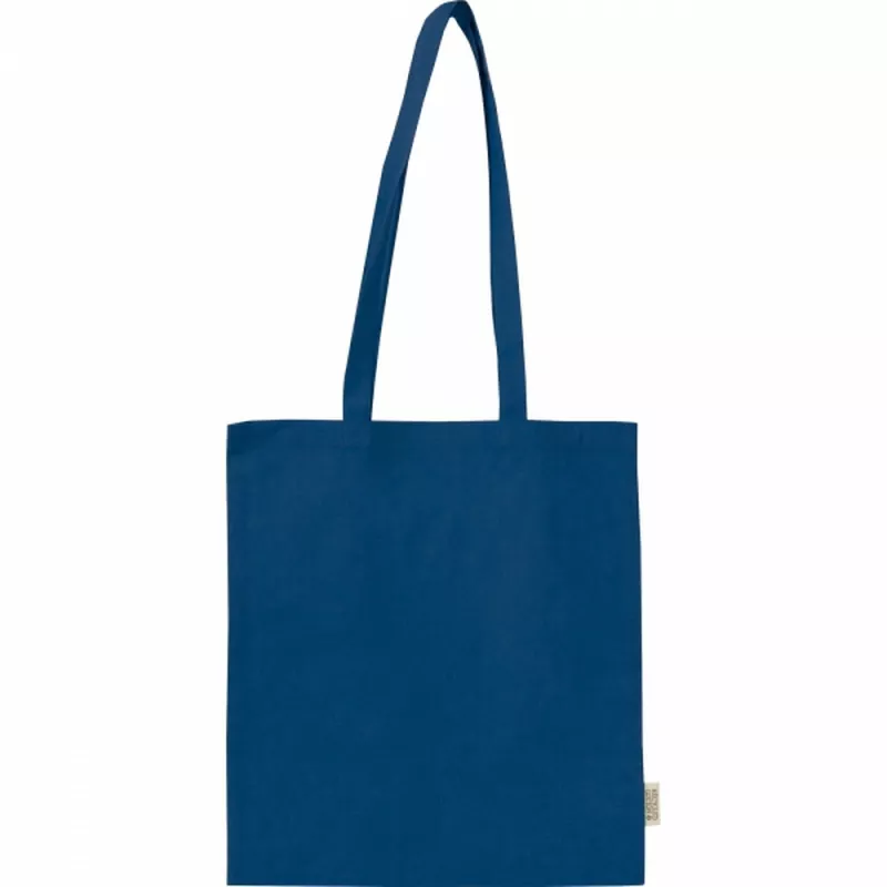 Torba bawełniana z długimi uszami 180g/m2 z materiałów z recyklingu GLEN - granatowy (6469844)