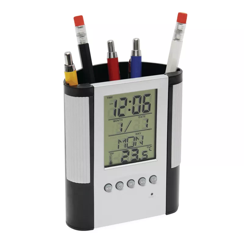 Zegar - czarny, srebrny (56-0401315)