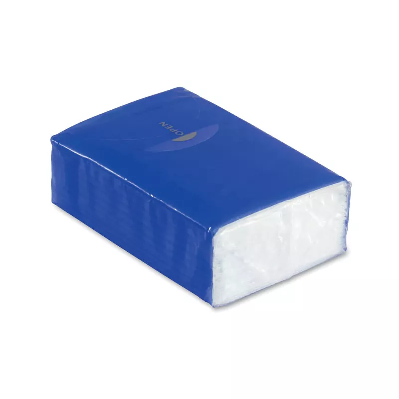 Chusteczki higieniczne mini 10 szt. FSC SNEEZIE - Niebieski (MO8649-37)