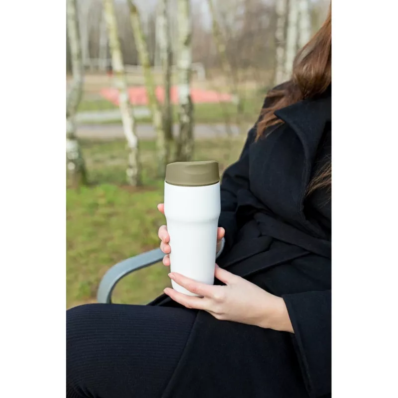 Kubek termiczny 400 ml Air Gifts | Niram - jasnozielony (VA095-10)