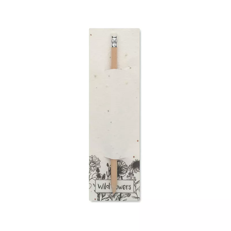 Ołówek w etui z papieru siewnego PENSEED - Bialy (MO2257-06)
