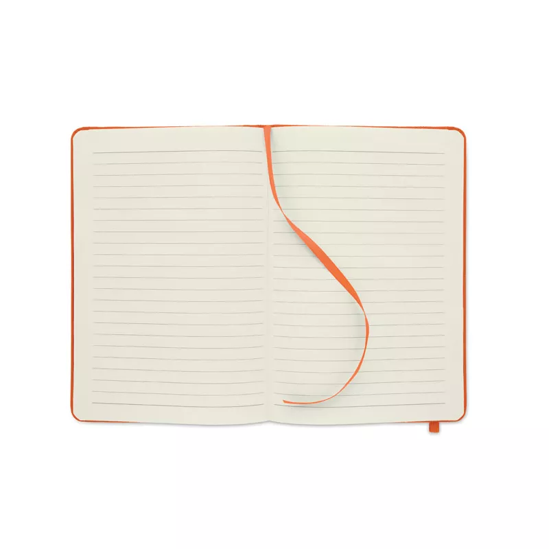 Notes A5 w okładce z RPET 80 kartek w linię NOTE RPET - Pomaranczowy (MO9966-10)