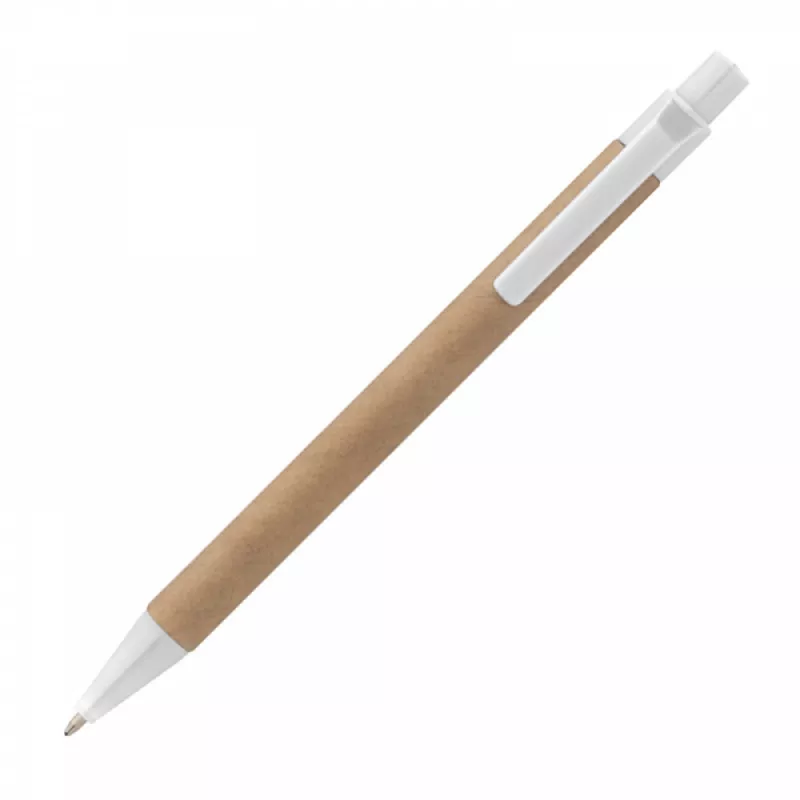 Długopis tekturowy - biały (1039706)