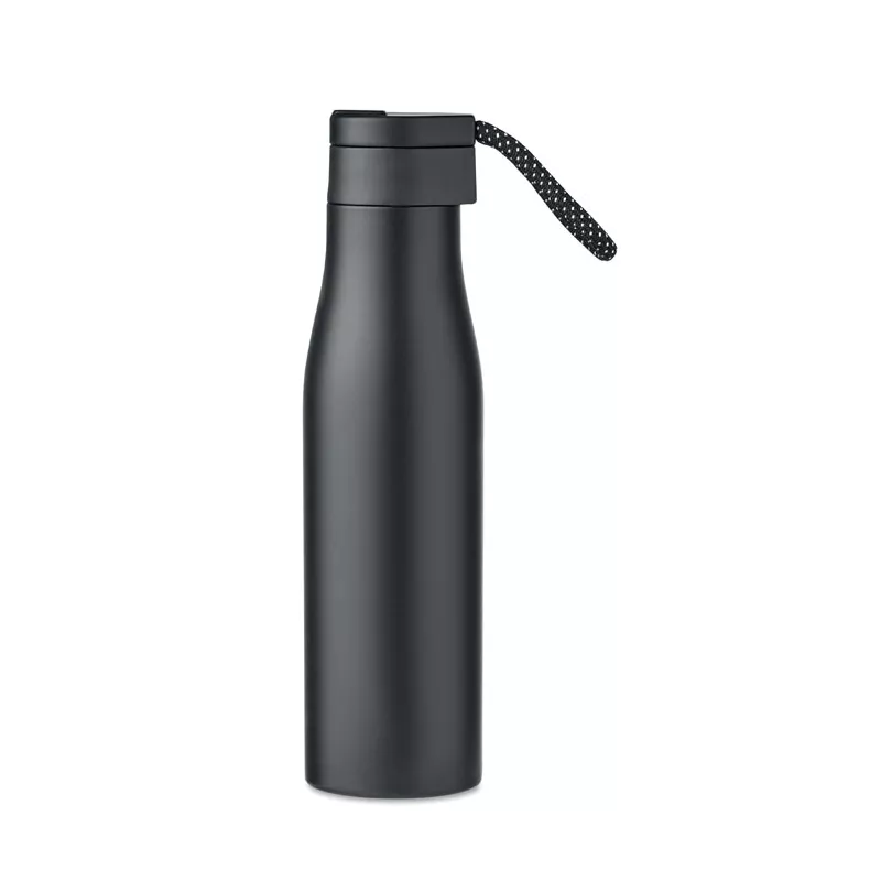 Butelka termiczna z magnetyczną pokrywką 600 ml URSUS - Czarny (MO6376-03)