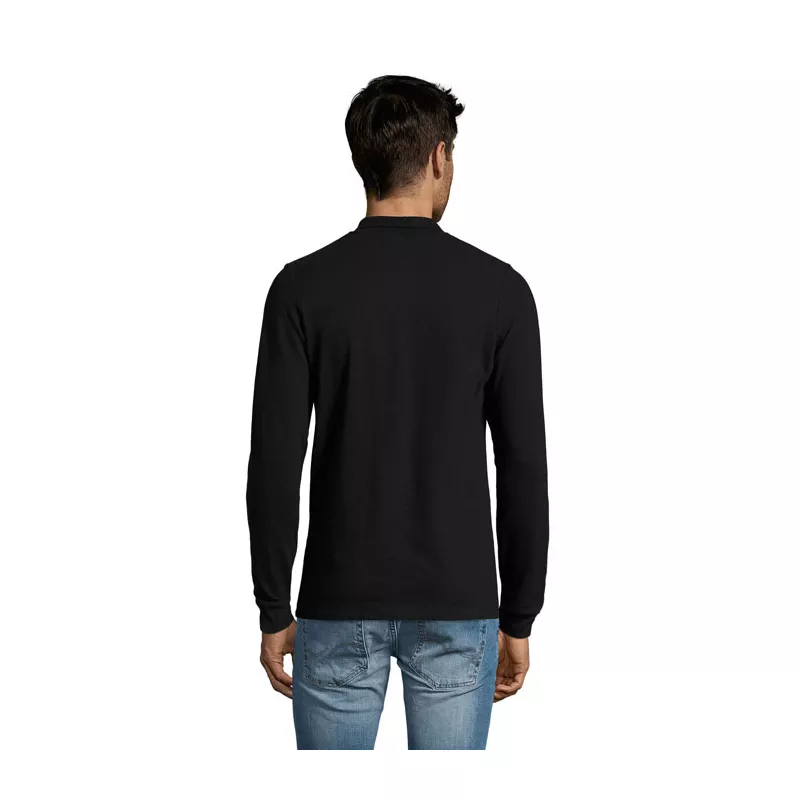 Polo męskie 180 g/m² Sol's PERFECT LSL MEN - Czarny (S02087-BK)