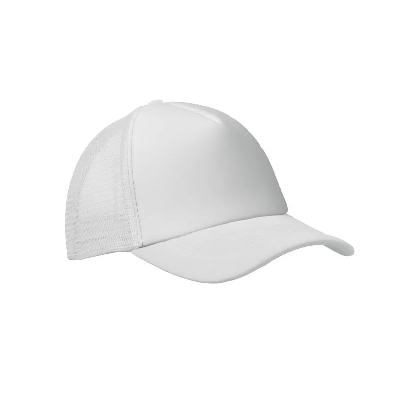 Czapka trucker 5-panelowa 150 g/m² BUBBLE - Bialy (MO2269-06)