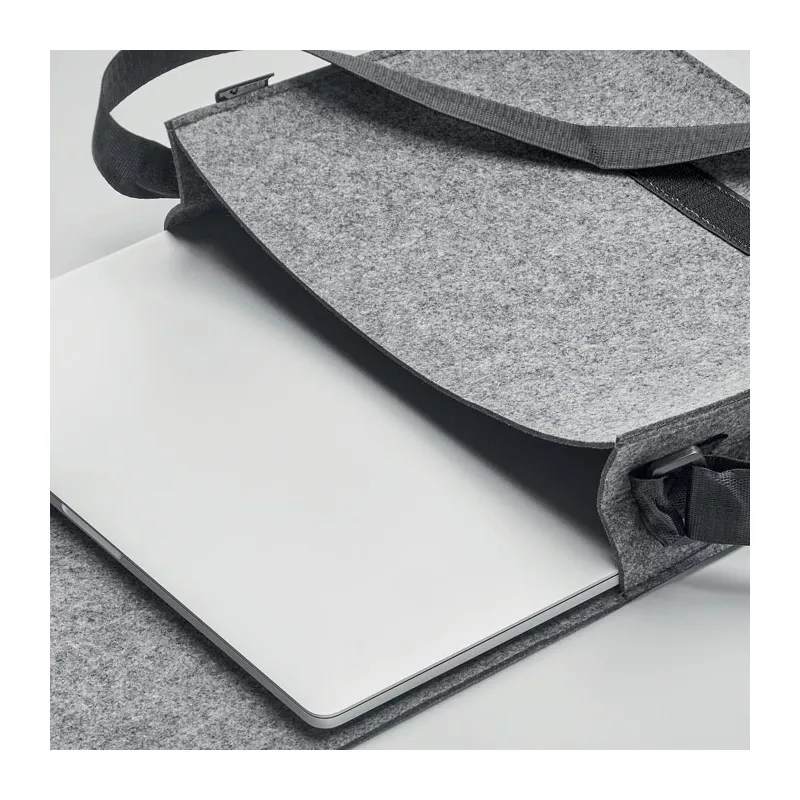 Torba na laptop 15" z filcu RPET BAGLO - Szary (MO6186-07)