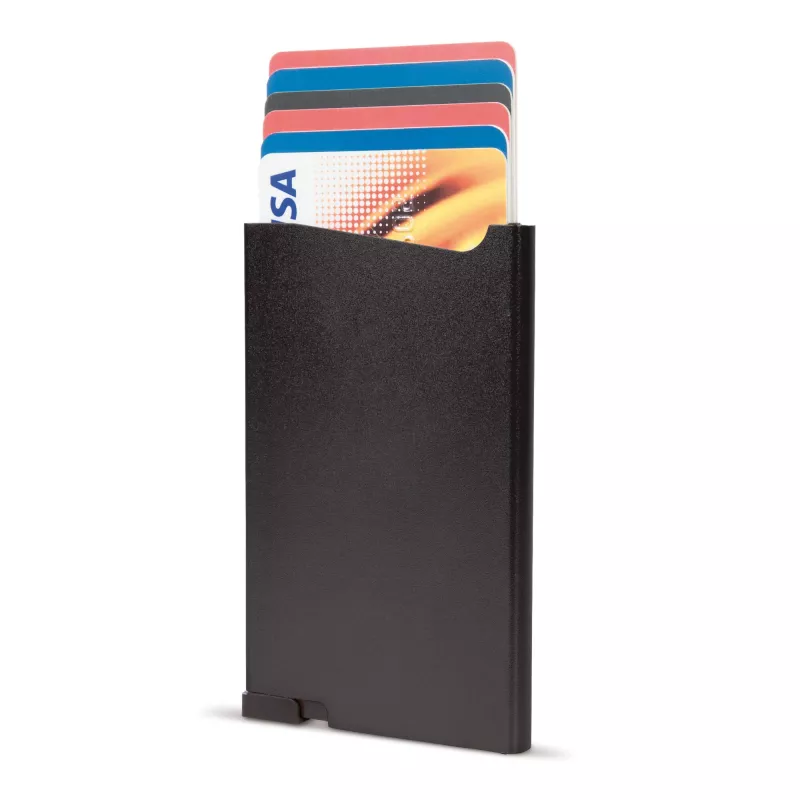 Aluminiowy card-holder - czarny (LT91190-N0002)