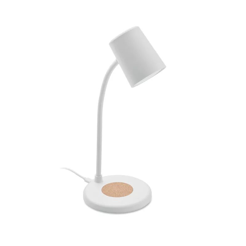 Lampka z ładowarką indukcyjną 15W i głośnikiem SPOT - Bialy (MO2124-06)