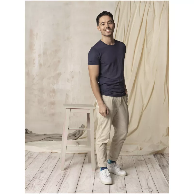 Męski organiczny t-shirt Balfour - Granatowy (38024-navy)