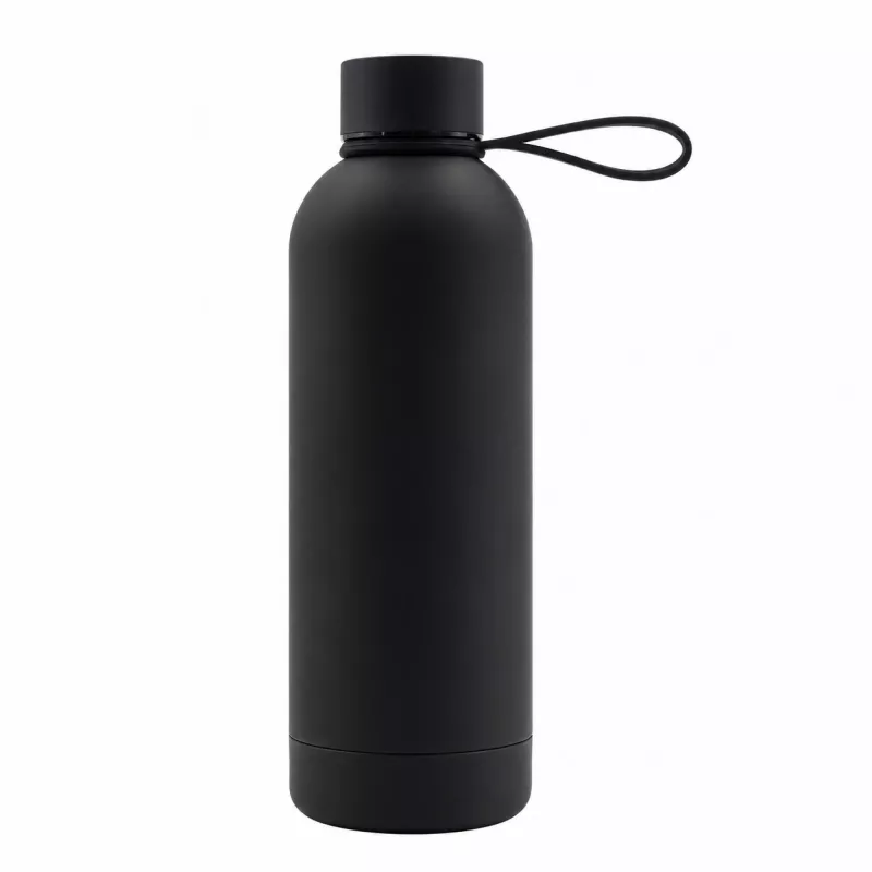 Butelka termiczna z uchwytem Mendoza Duo 500 ml - czarny (R08993.02)