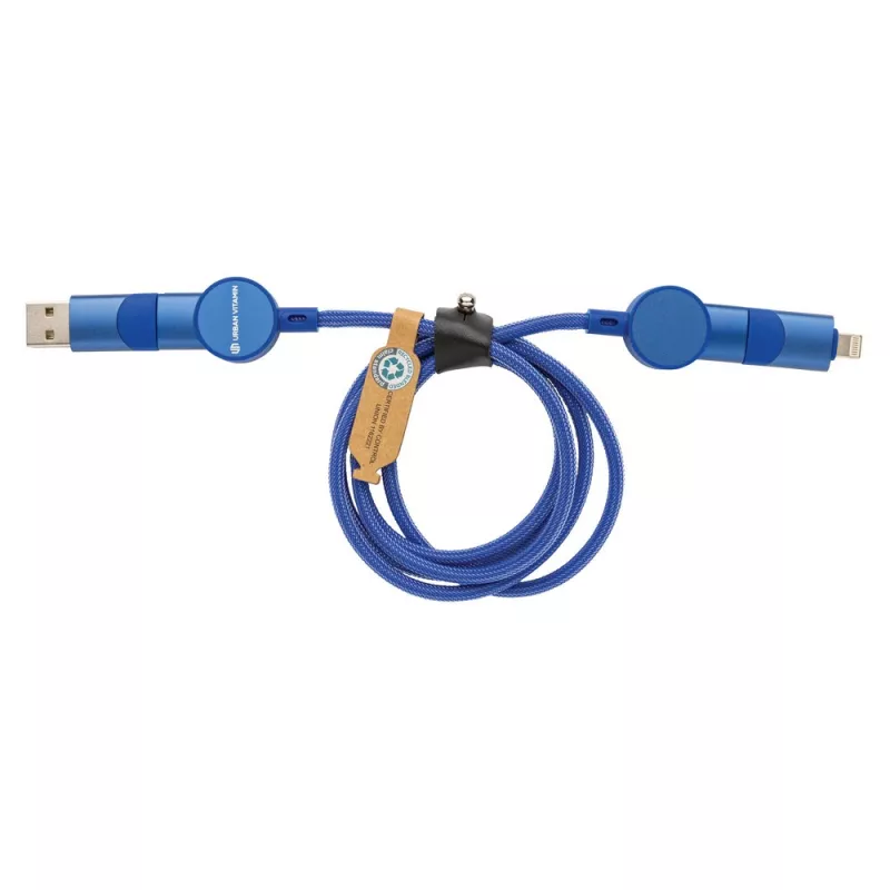 Kabel do ładowania 6 w 1 45W Urban Vitamin Oakland - niebieski (P302.705)
