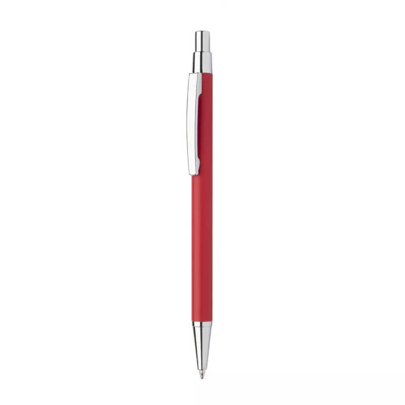 Długopis metalowy z lustrzanym grawerem Chromy - czerwony (AP845173-05)